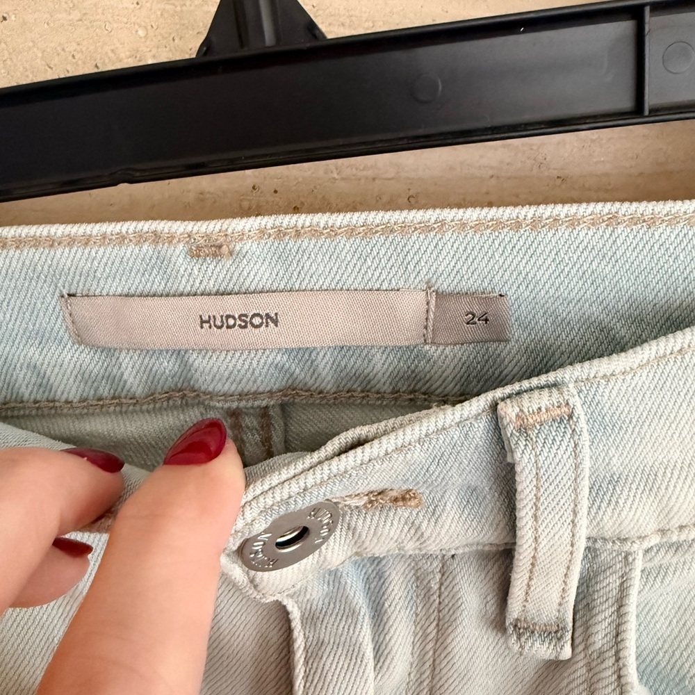 NWT Hudson Jeans Women's Light Blue Straight Leg Jeans Size 24 - Picture 6 of 11